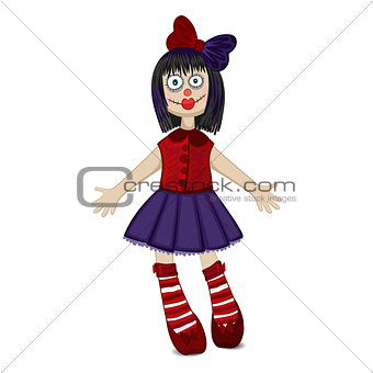 Doll isolated for Halloween
