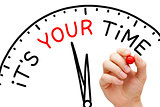 It Is Your Time Clock Concept