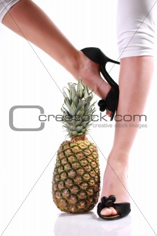 Pineapple between legs
