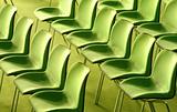 green chairs