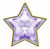 Isolated Diamond Star