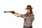 Cowgorl with a gun