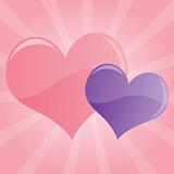Pastel Hearts Background