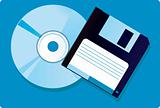 Compact Disc and floppy