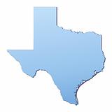 Texas(USA) map