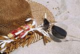 Hat on the sand