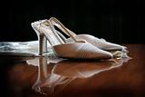 Wedding Shoes on shiny table