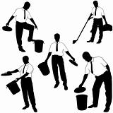 Business Silhouettes - Move to trash