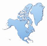 North America continent map