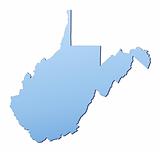 West Virginia(USA) map