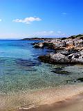 Greek beach on Dia island, Crete.