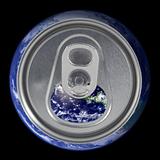 Open earth soda can lid