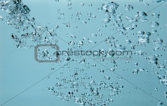 isolated air-bubbles rise to the surface