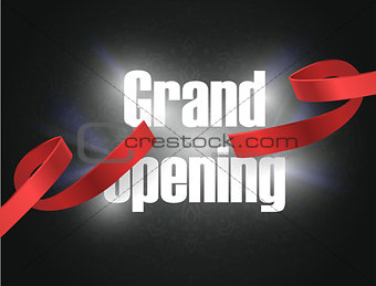 Grand opening , background with lettering sign. Template banner, flyer, design element, decoration for opening event