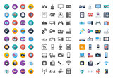 Devices icons flat icon