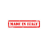MADE IN ITALY stamp sign text red.