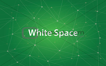 illustration text white space in design and typography with constellation and green background