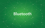 bluetooth white text illustration with constellation map and green background