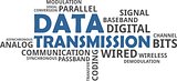 word cloud - data transmission