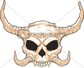 horned skull_001