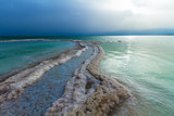 Beautiful coast of the Dead Sea . 