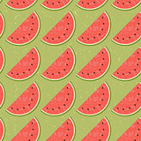 Seamless pattern fruit water melon