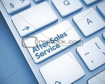 After-Sales Service - Inscription on  Keyboard Keypad. 3D.