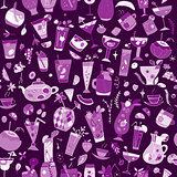 Cocktails collection, seamless pattern for your design