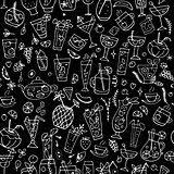 Cocktails collection, seamless pattern for your design