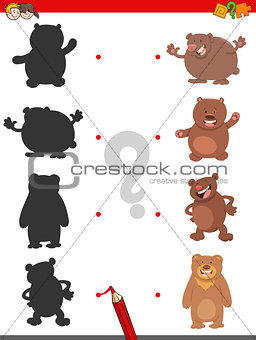 shadow game with bears