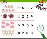counting game with farm animals