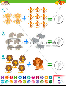 addition maths activity for kids
