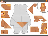 jigsaw puzzle game with bear