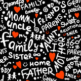 Family. seamless pattern for your design