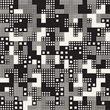 Endless Abstract Background With Random Size Squares. Vector Seamless Pattern.