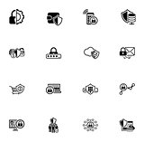 Security and Protection Icons Set.
