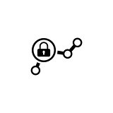 Security Checkpoint Icon. Flat Design.