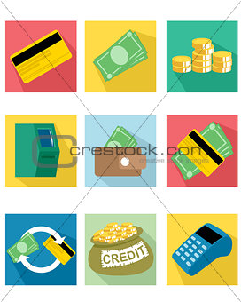 Nine payment icons