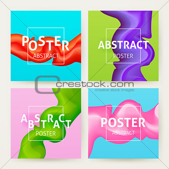 Colorful Abstract Poster Set