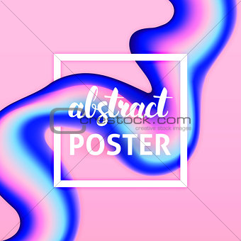 Abstract Liquid Fluid Poster