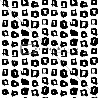 Square Hand Drawn Seamless Pattern