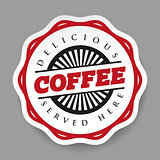 Coffee vintage stamp