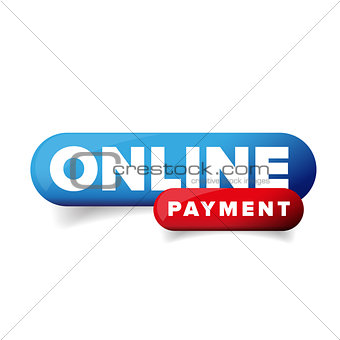 Online Payment button vector