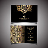 Gold business card 