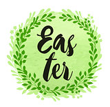 Green Easter background