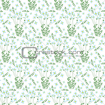 Seamless bluet pattern