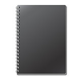 Empty Black Notebook Template