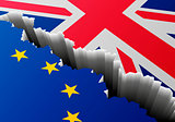 Flag Europe United Kingdom Deep Crack