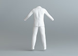White empty elegance suit without people