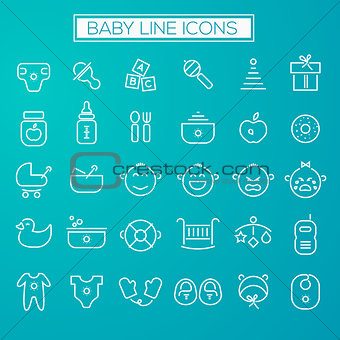 Inline Baby Icons Collection